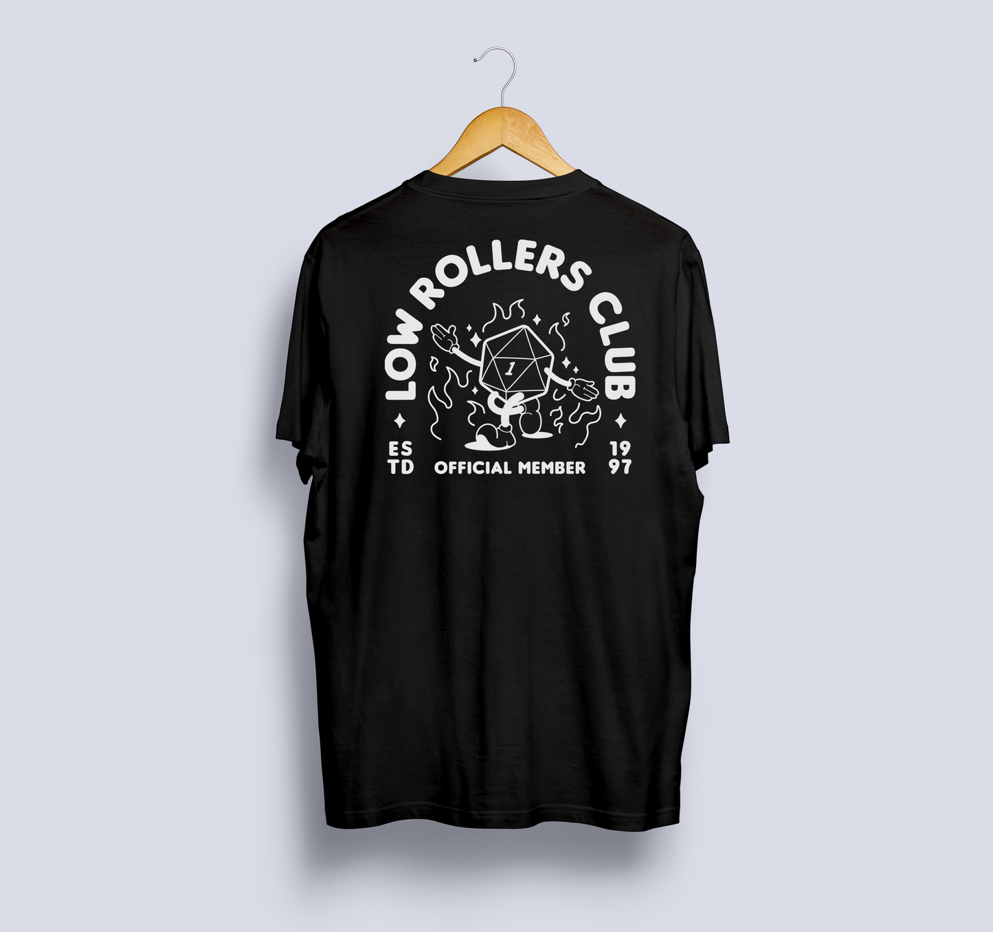 Low Rollers Club T-Shirt / Dnd Tshirt / Dnd gift / Geek tshirt / Fail dice / Boardgame gift