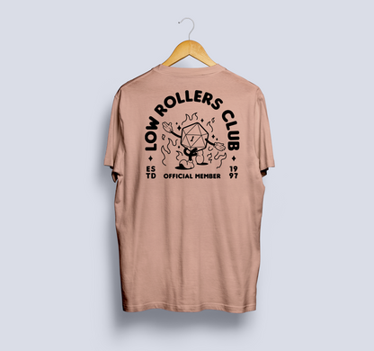 Low Rollers Club T-Shirt / Dnd Tshirt / Dnd gift / Geek tshirt / Fail dice / Boardgame gift