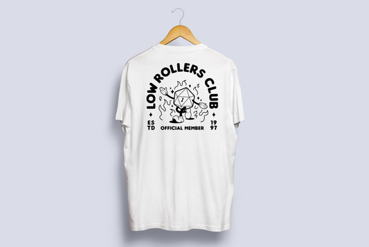 Low Rollers Club T-Shirt / Dnd Tshirt / Dnd gift / Geek tshirt / Fail dice / Boardgame gift