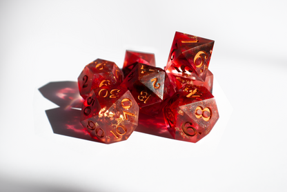 Mythical Ares Pride 7-PC Polyhedral set / Dnd gift / gift for friends / Rpg / Boardgame dice / Dungeons and dragons / Resin Dice / Dice