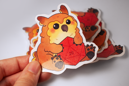 Owlbear CritRoll / Gloss Sticker